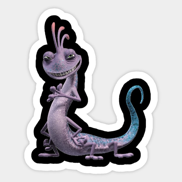 The cunning blue lizard Sticker by T-shirt Style